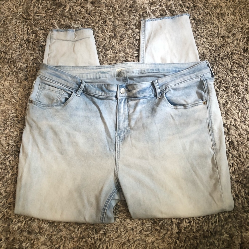 Old navy rockstar jeggings light wash 18
